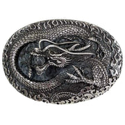 sterling silver biker dragon belt buckle
