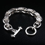 snake bracelet 925 sterling silver for men
