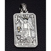 The Magician Tarot Card Sterling Silver Pendant